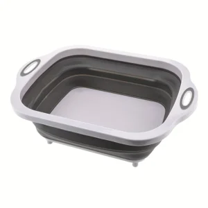 Portable Space Saving Basin with Built-in Sink and Storage Function